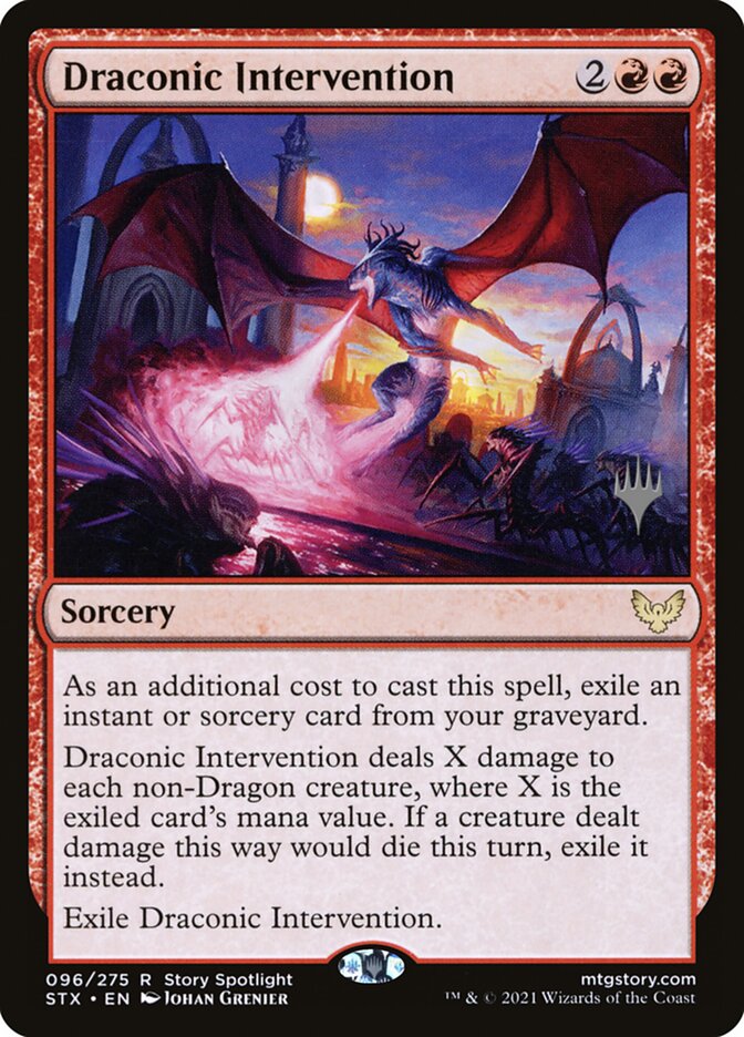 Draconic Intervention: Strixhaven: School of Mages Promos