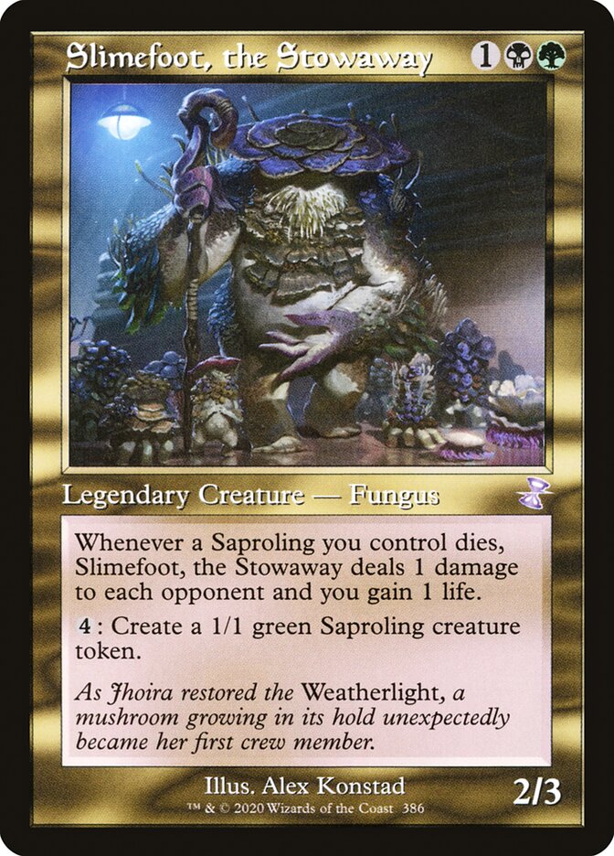 Slimefoot, the Stowaway (Retro Frame) - (Foil): Time Spiral Remastered