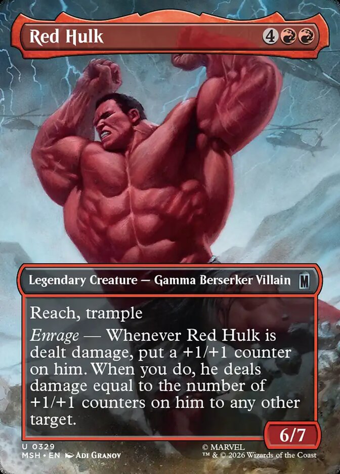 Red Hulk (Borderless) (#329)