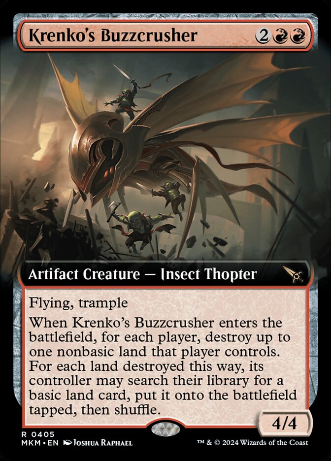 Krenko's Buzzcrusher (Extended Art) - (Foil): Murders at Karlov Manor