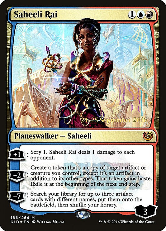 Saheeli Rai (Prerelease) (Kaladesh) - (Foil): Kaladesh Promos
