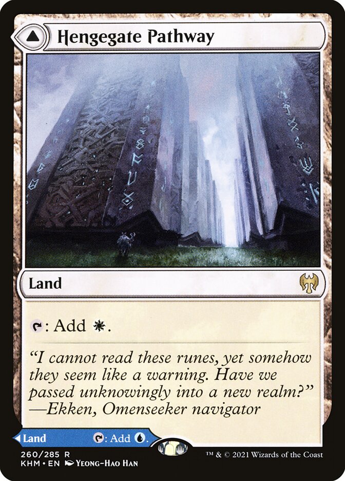 Hengegate Pathway // Mistgate Pathway - (Foil): Kaldheim