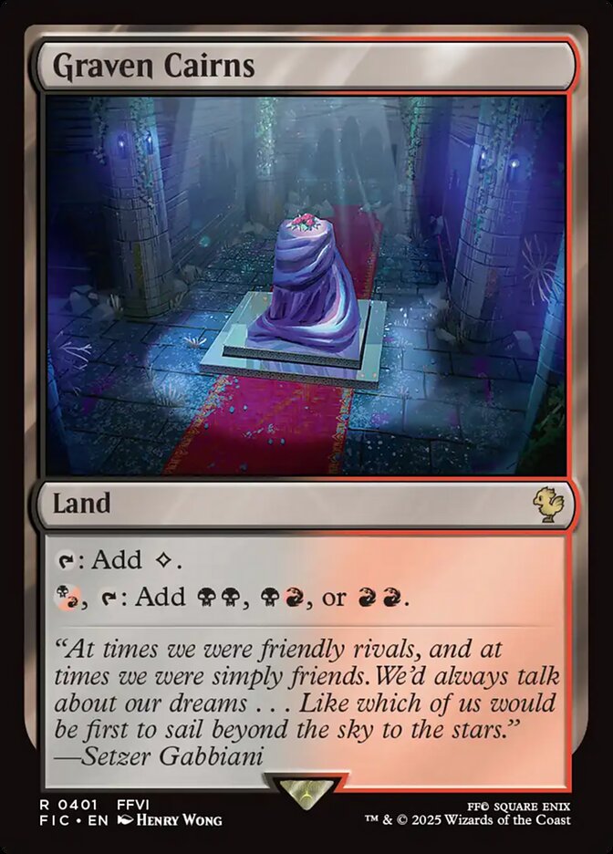 Graven Cairns (Surge Foil) - (Foil): Final Fantasy Commander