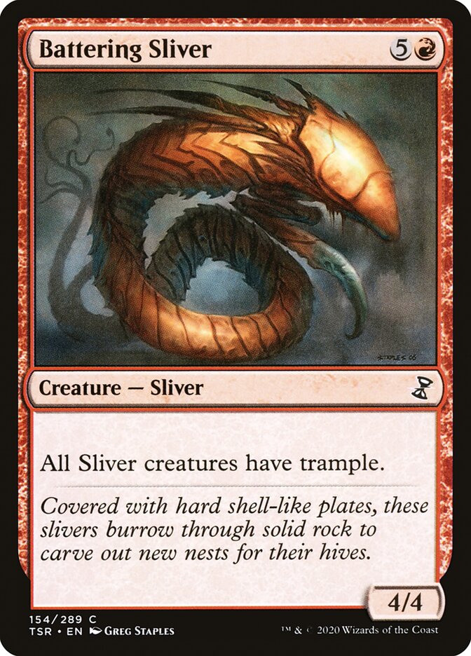 Battering Sliver - (Foil): Time Spiral Remastered