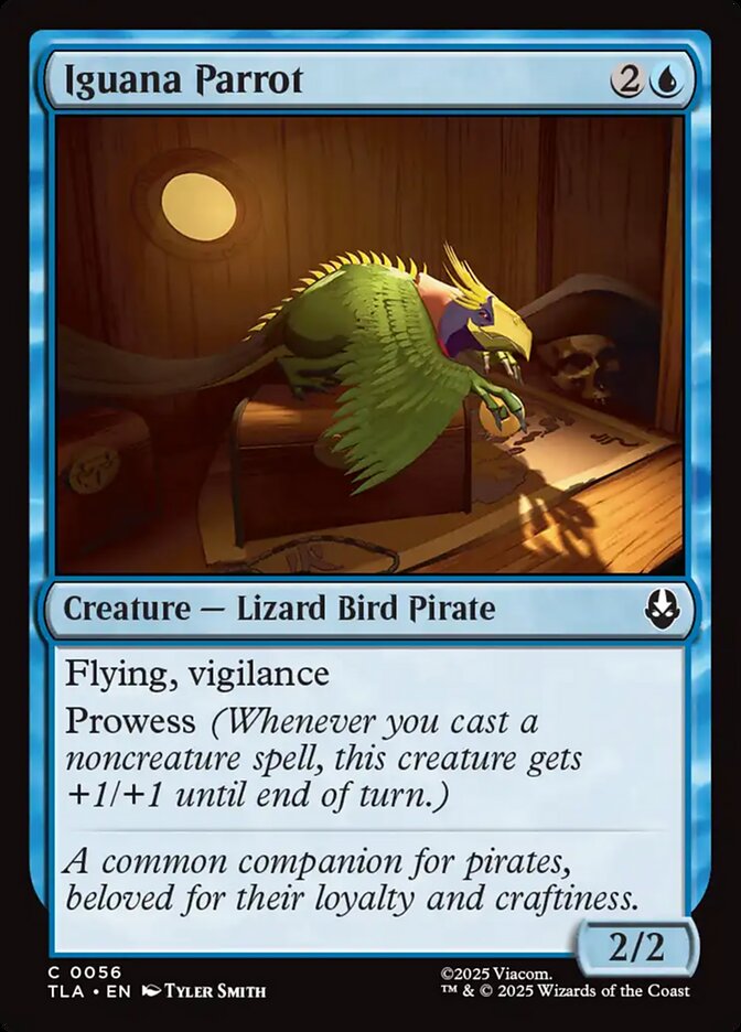 Iguana Parrot - (Foil): Avatar: The Last Airbender