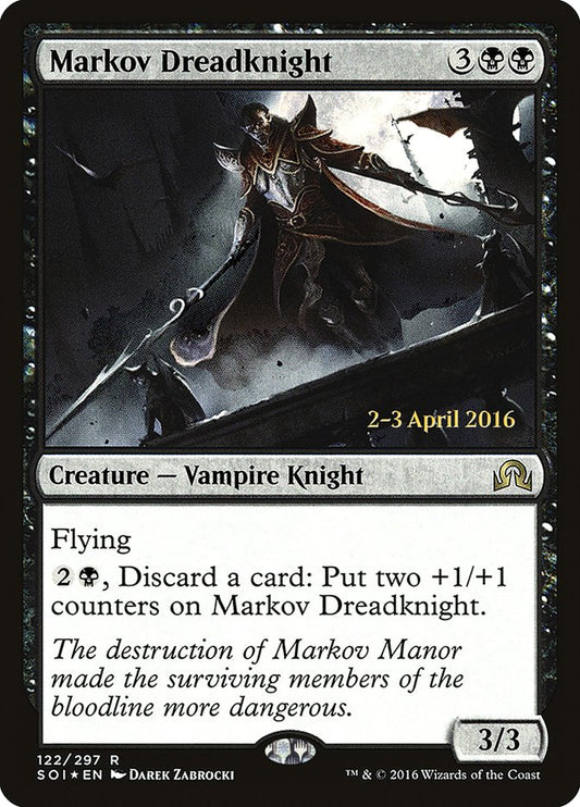 Markov Dreadknight (Prerelease) (Shadows over Innistrad) - (Foil): Shadows over Innistrad Promos