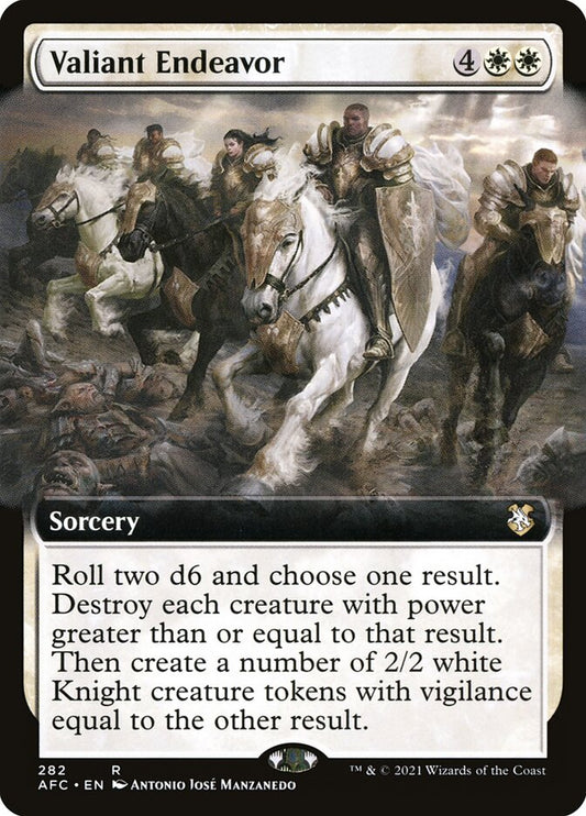 Valiant Endeavor (Extended Art): Forgotten Realms Commander
