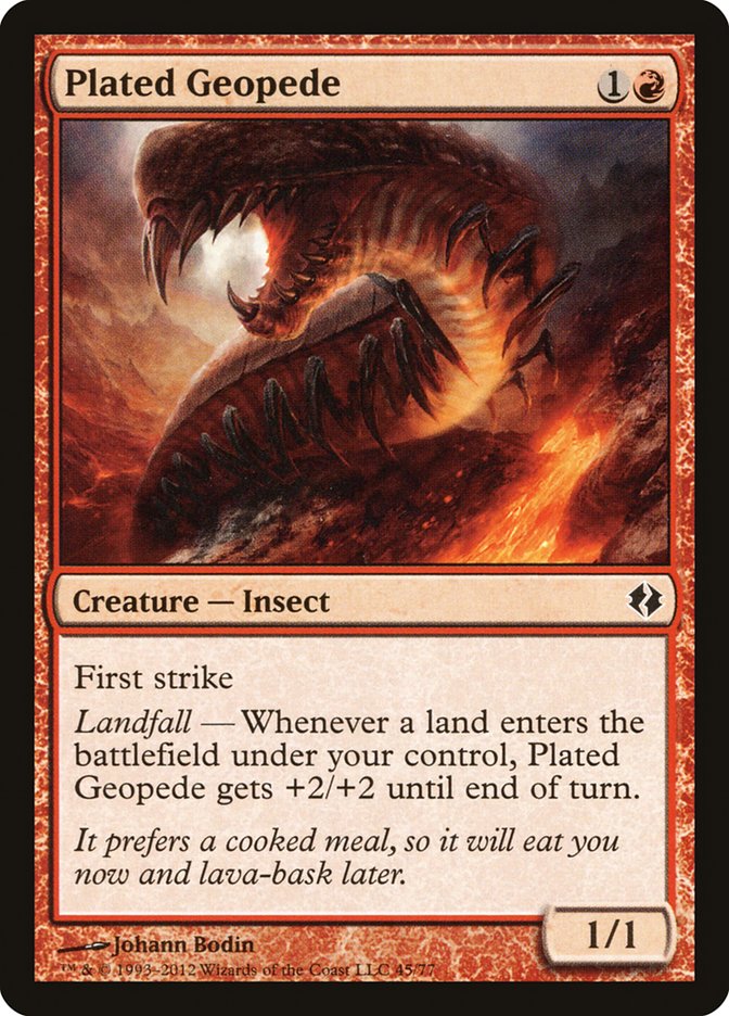 Plated Geopede: Duel Decks: Venser vs. Koth