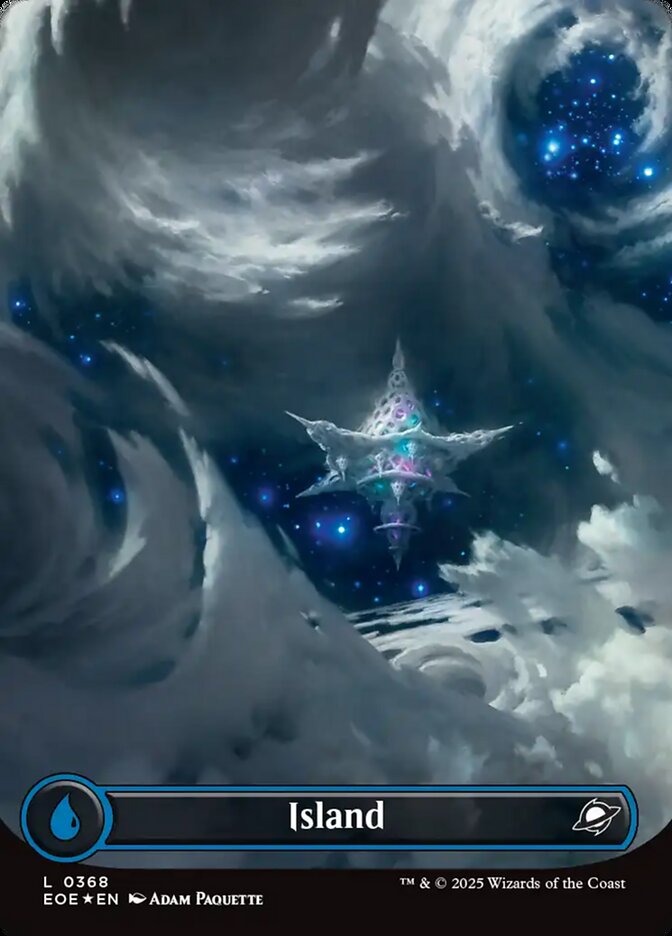 Island (#368) (Borderless) (Galaxy Foil) - (Foil): Edge of Eternities