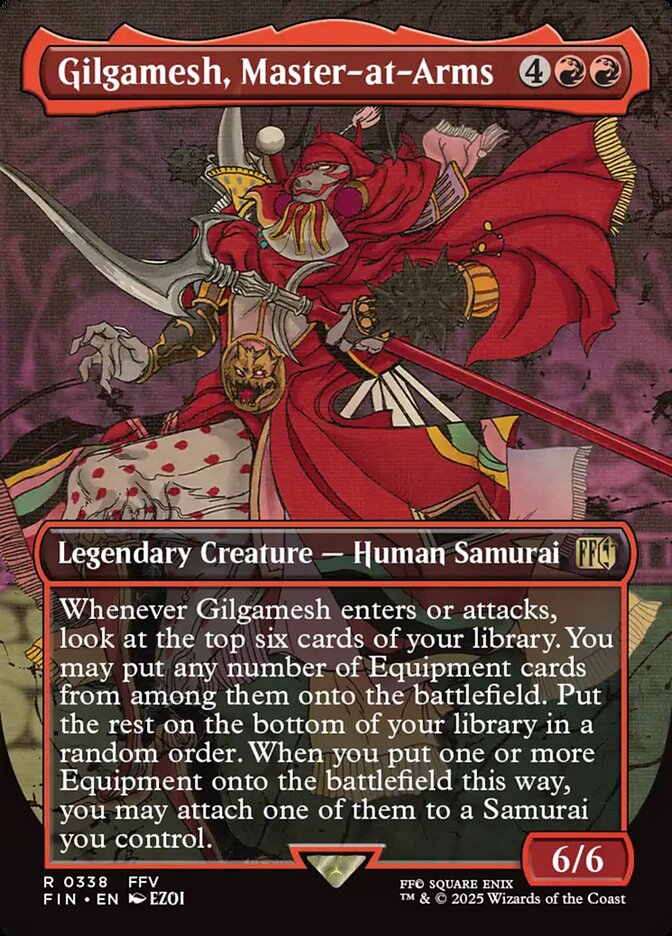 Gilgamesh, Master-at-Arms (#338) (Borderless) - (Foil): Final Fantasy
