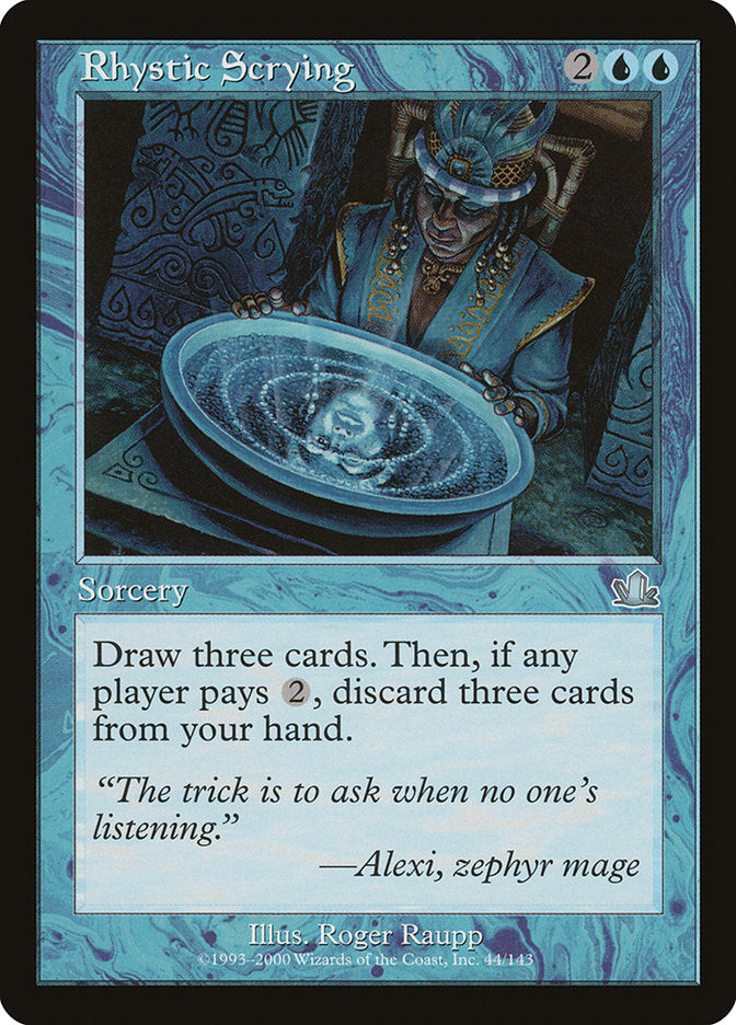 Rhystic Scrying: Prophecy