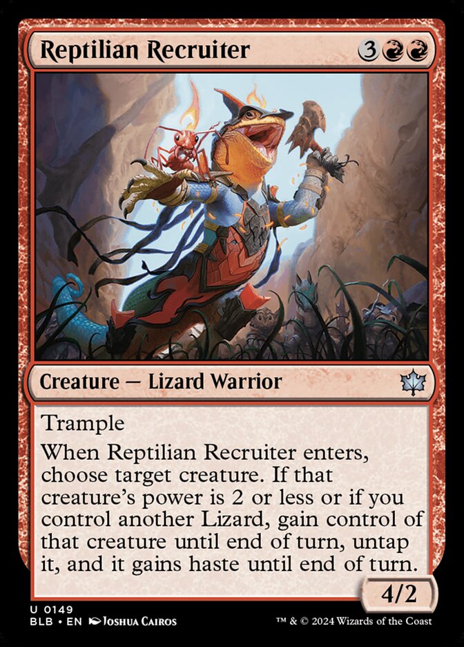 Reptilian Recruiter - (Foil): Bloomburrow