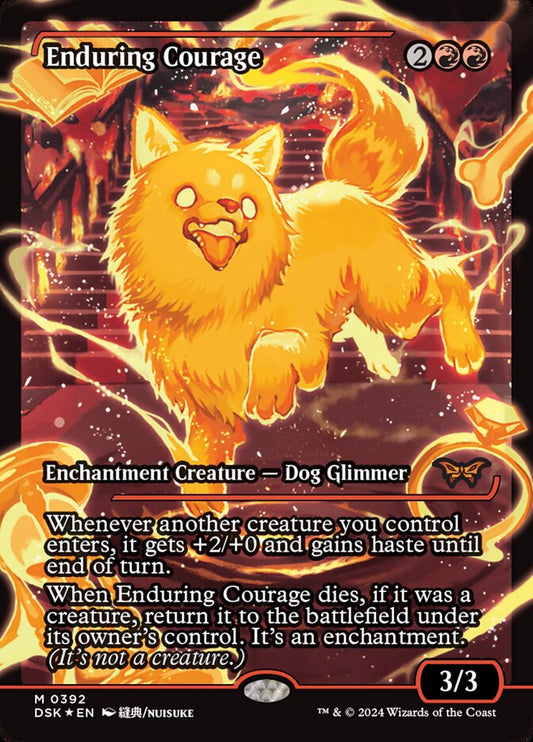 Enduring Courage (Showcase) - (Foil): Duskmourn: House of Horror