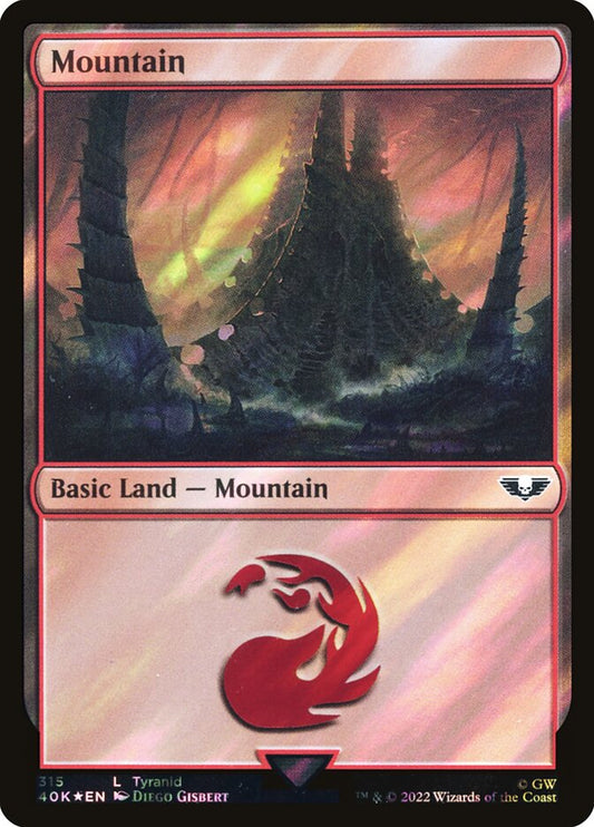 Mountain (#315) (Surge Foil) - (Foil): Warhammer 40,000 Commander