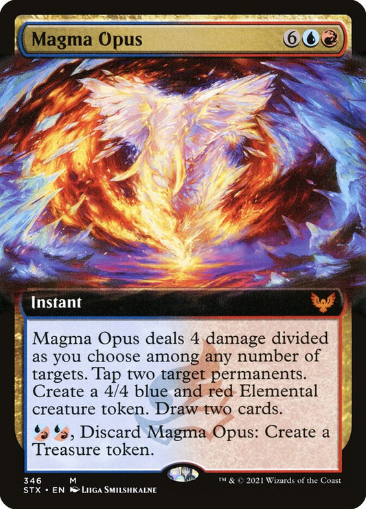 Magma Opus (Extended Art) - (Foil): Strixhaven: School of Mages
