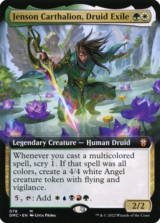 Jenson Carthalion, Druid Exile (Extended Art) - (Foil): Dominaria United Commander