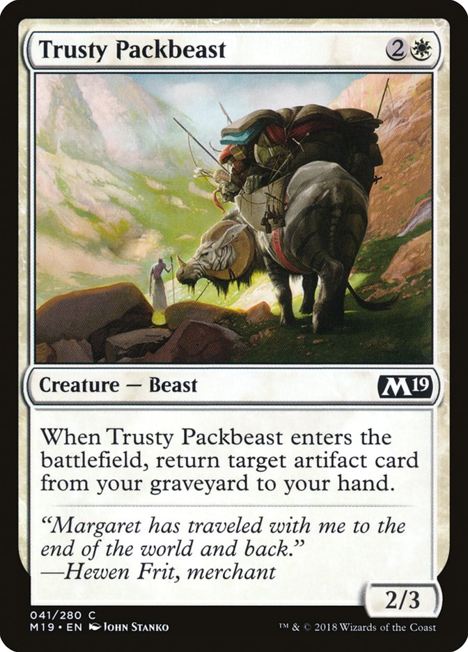 Trusty Packbeast - (Foil): Core Set 2019