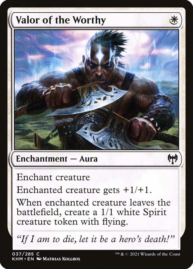 Valor of the Worthy - (Foil): Kaldheim