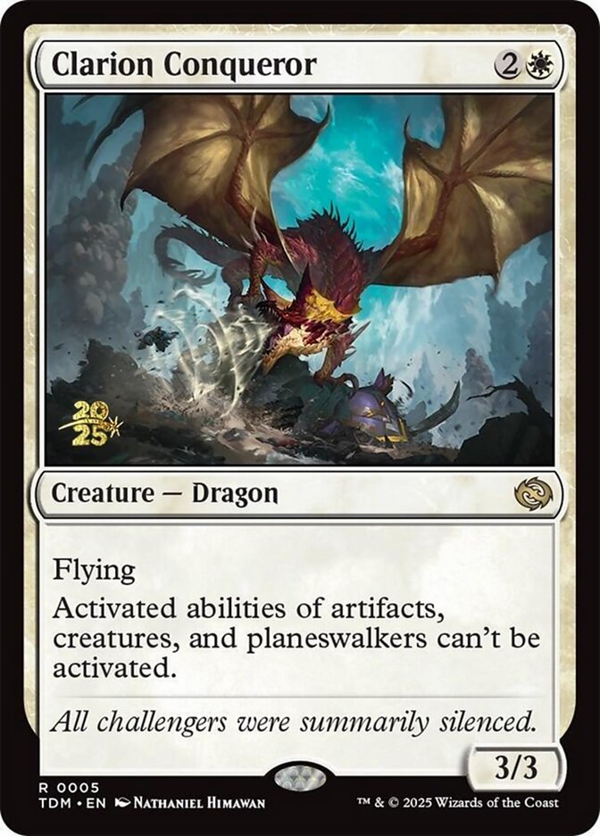 Clarion Conqueror - (Foil): Tarkir: Dragonstorm Promos