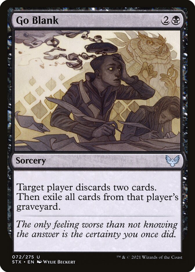 Go Blank - (Foil): Strixhaven: School of Mages