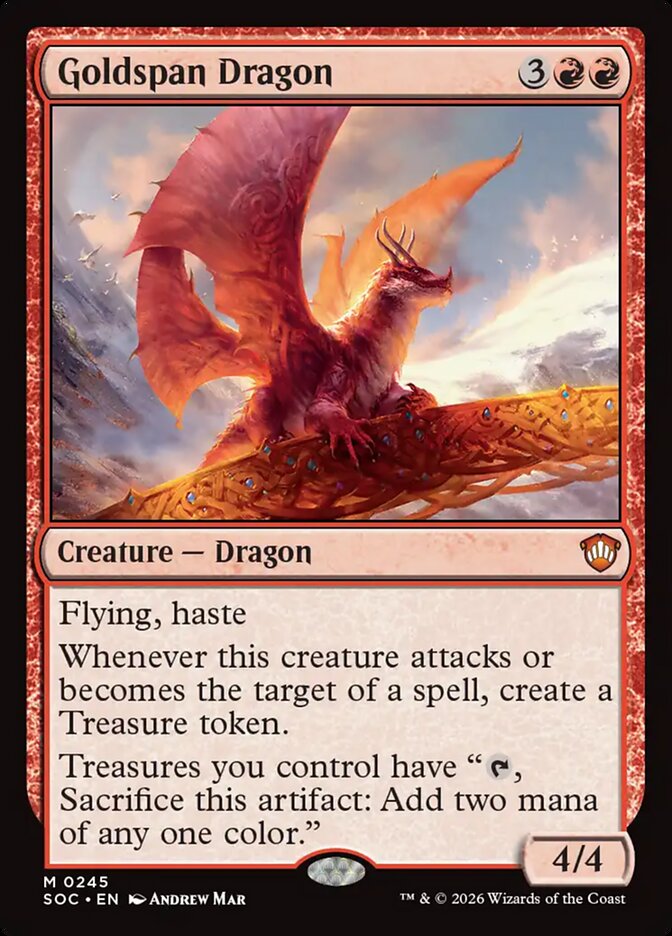 Goldspan Dragon: Secrets of Strixhaven Commander