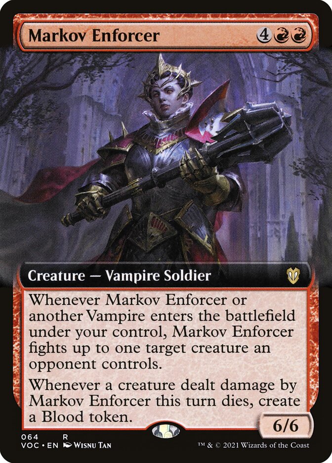 Markov Enforcer (Extended Art): Crimson Vow Commander