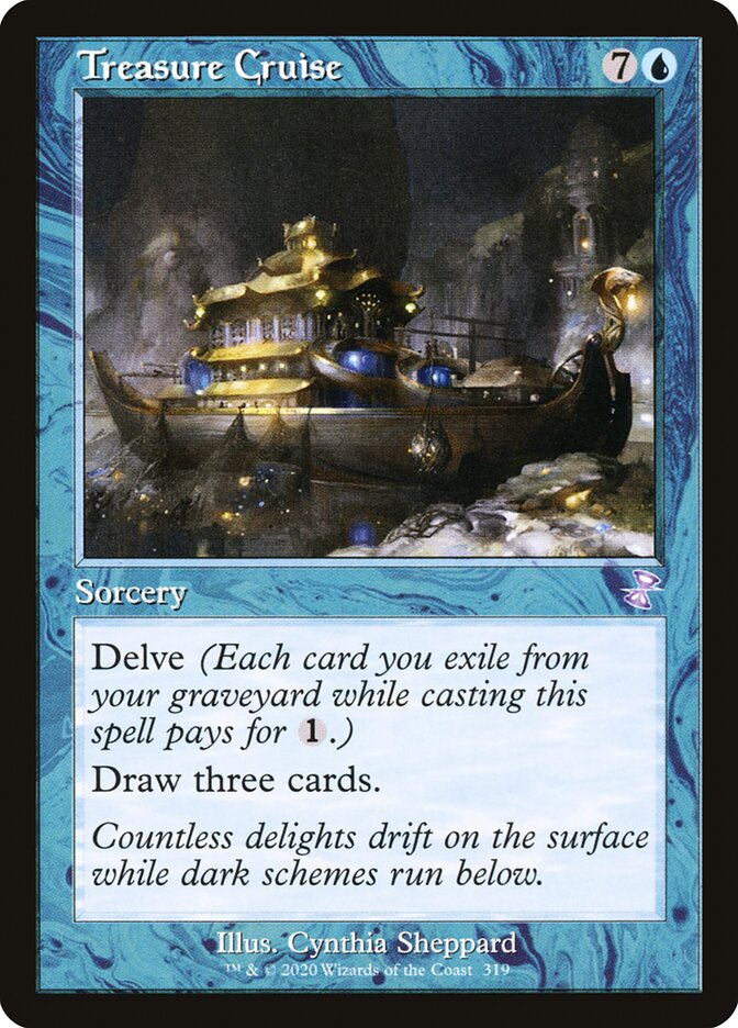 Treasure Cruise (Retro Frame) - (Foil): Time Spiral Remastered
