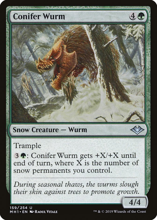 Conifer Wurm - (Foil): Modern Horizons