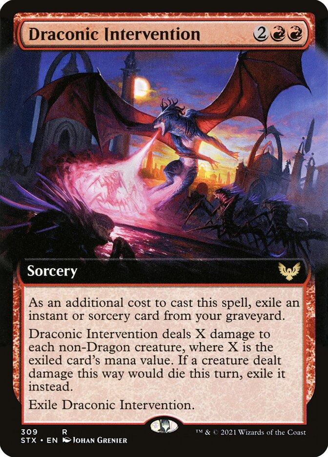Draconic Intervention (Extended Art): Strixhaven: School of Mages
