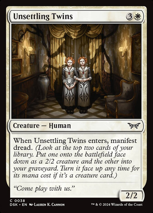 Unsettling Twins - (Foil): Duskmourn: House of Horror