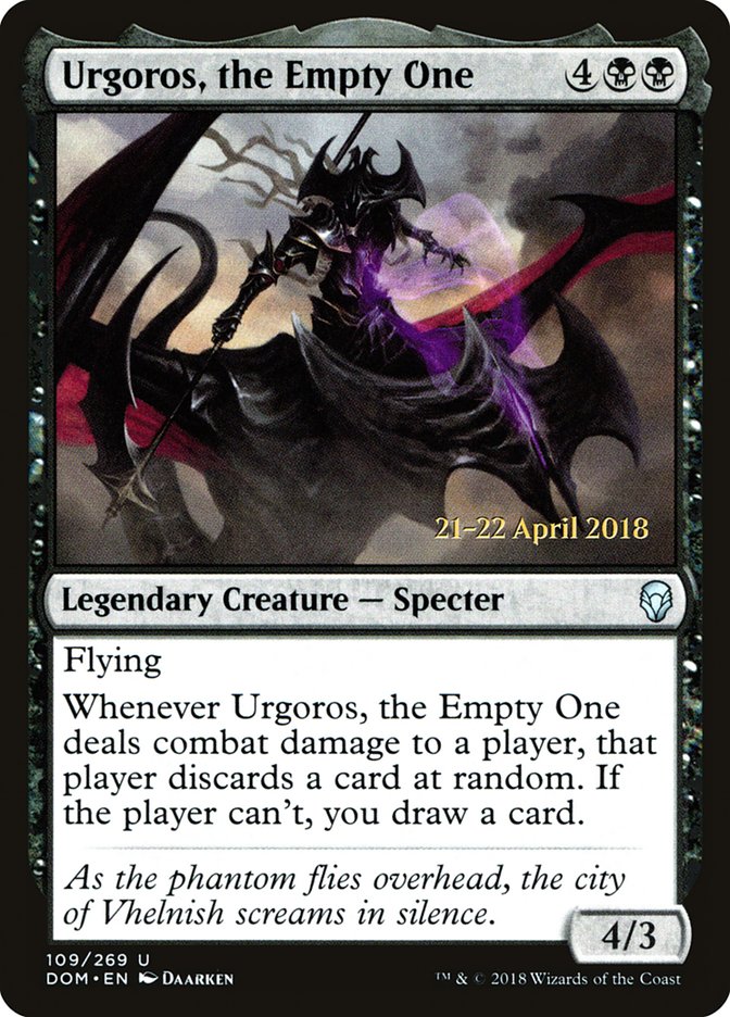 Urgoros, the Empty One (Prerelease) (Dominaria) - (Foil): Dominaria Promos