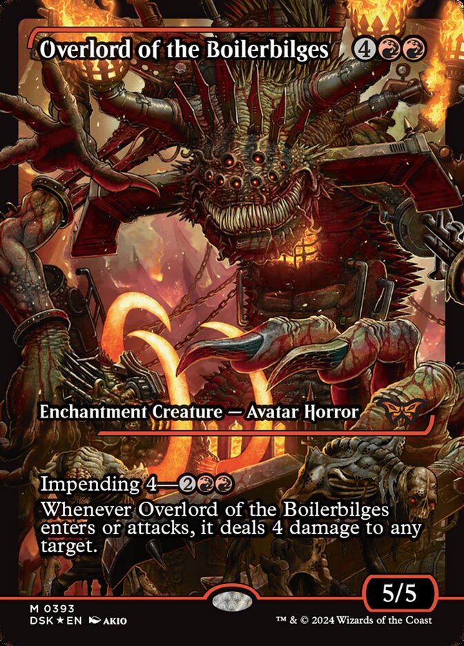 Overlord of the Boilerbilges (Showcase) - (Foil): Duskmourn: House of Horror