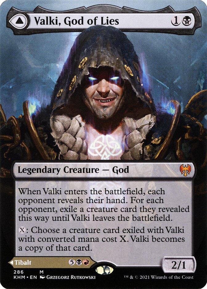 Valki, God of Lies // Tibalt, Cosmic Impostor (Borderless): Kaldheim
