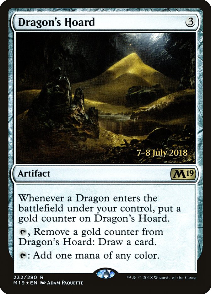 Dragon's Hoard (Prerelease) (Core Set 2019) - (Foil): Core Set 2019 Promos