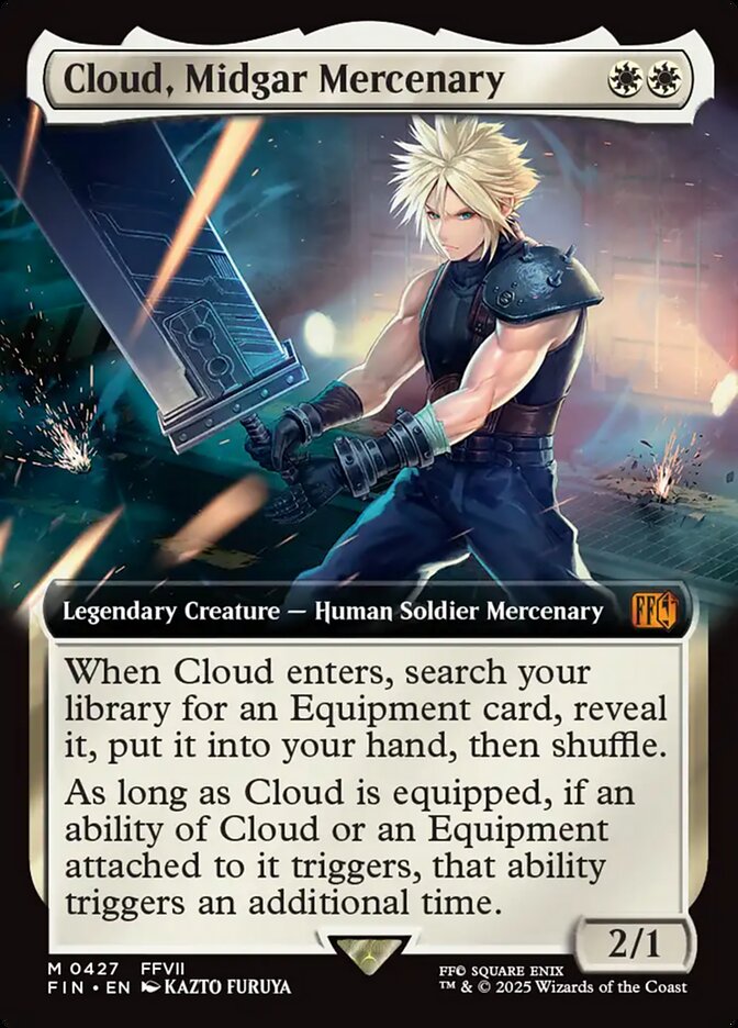Cloud, Midgar Mercenary (#427) (Extended Art): Final Fantasy