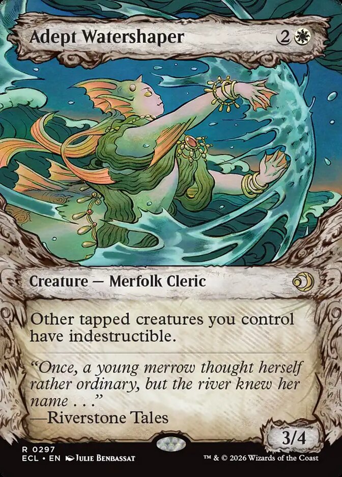 Adept Watershaper - (Foil): Lorwyn Eclipsed