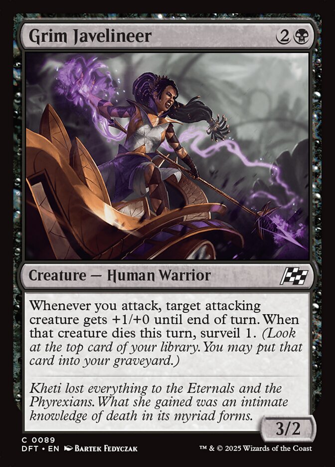 Grim Javelineer - (Foil): Aetherdrift
