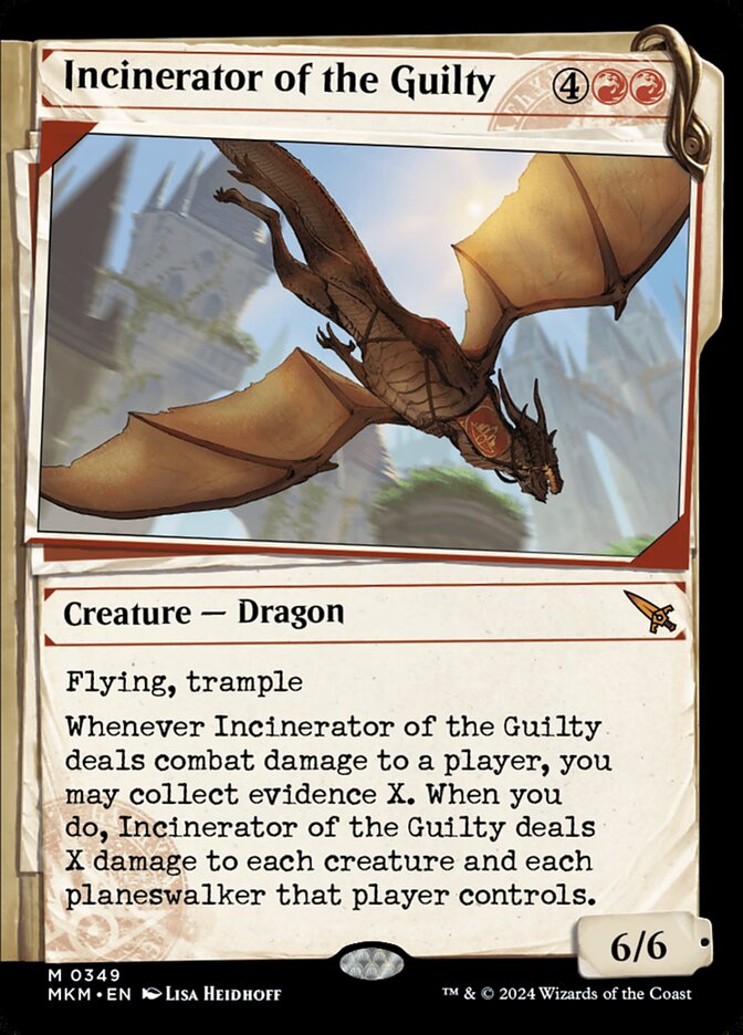 Incinerator of the Guilty (#349) (Showcase) - (Foil): Murders at Karlov Manor