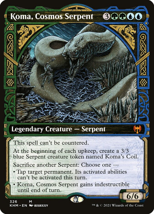 Koma, Cosmos Serpent (Showcase) - (Foil): Kaldheim