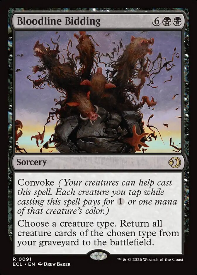 Bloodline Bidding - (Foil): Lorwyn Eclipsed