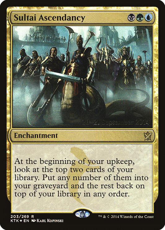Sultai Ascendancy (Prerelease) (Khans of Tarkir) - (Foil): Khans of Tarkir Promos