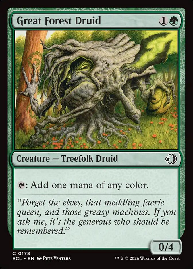 Great Forest Druid - (Foil): Lorwyn Eclipsed