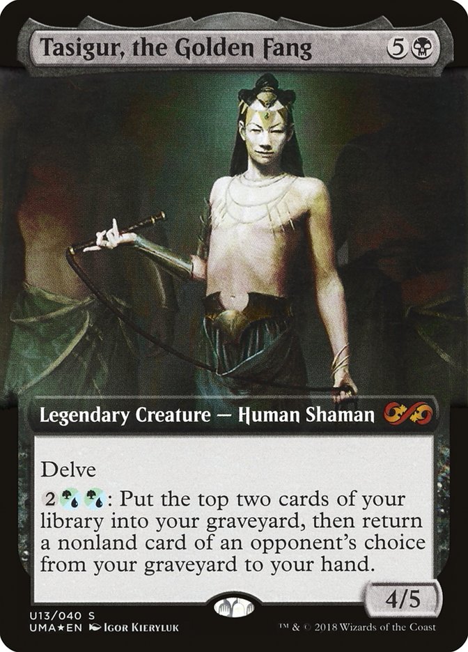 Tasigur, the Golden Fang - (Foil): Ultimate Box Topper