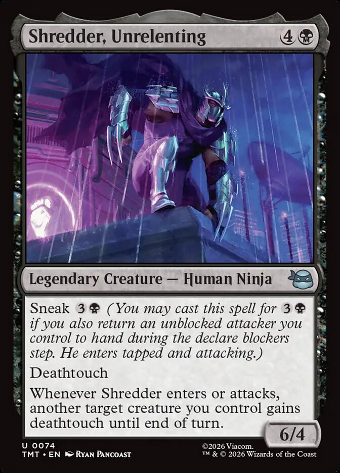 Shredder, Unrelenting: Teenage Mutant Ninja Turtles