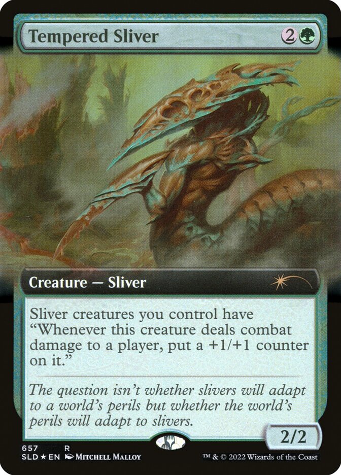 Tempered Sliver (Secret Lair) (Extended Art) - (Foil)