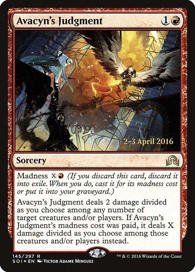 Avacyn's Judgment (Prerelease) (Shadows over Innistrad) - (Foil): Shadows over Innistrad Promos