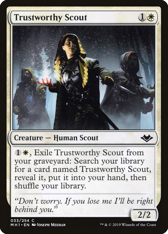 Trustworthy Scout - (Foil): Modern Horizons