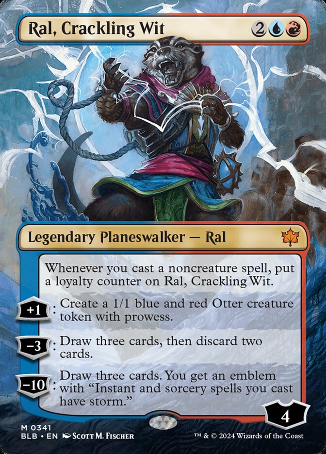 Ral, Crackling Wit (Borderless) - (Foil): Bloomburrow