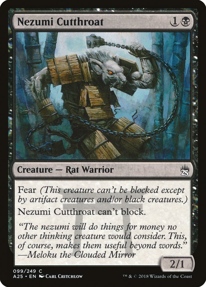 Nezumi Cutthroat - (Foil): Masters 25