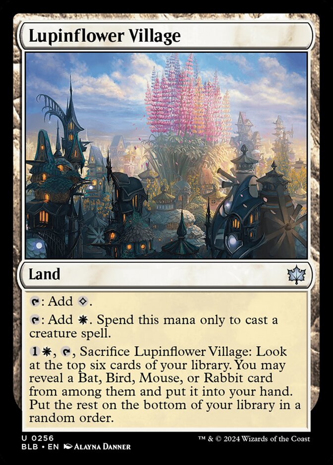 Lupinflower Village - (Foil): Bloomburrow